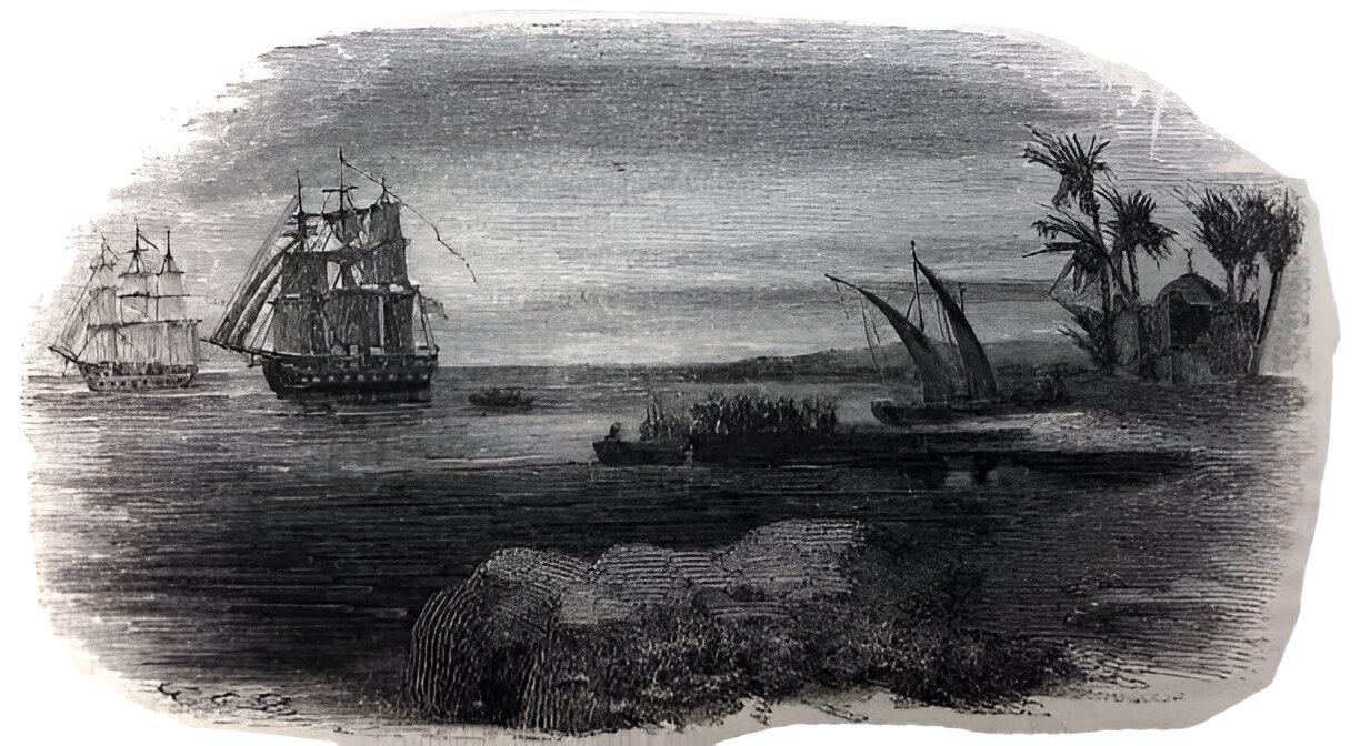 Historical representation of Coton de Tulear origins in Madagascar